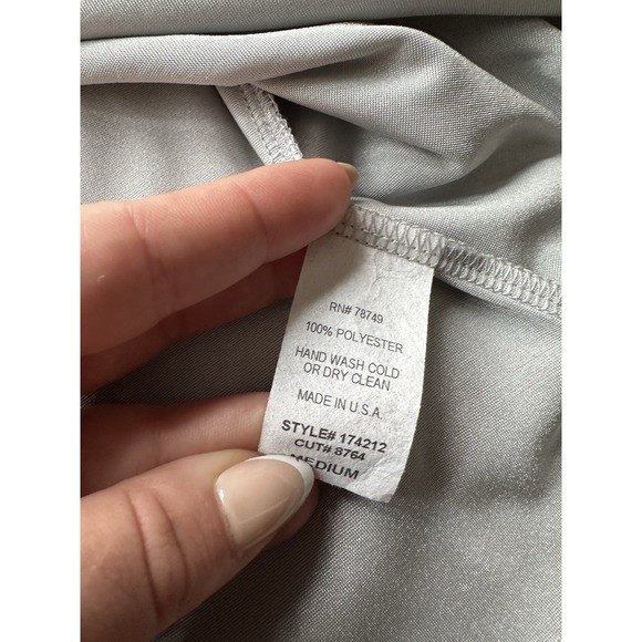 Wet Seal Y2K Silver Babydoll Blouse Top M Medium - Picture 8 of 8